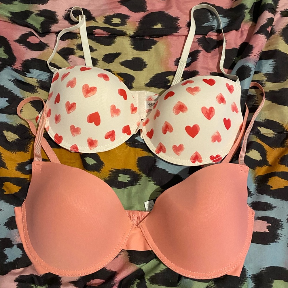 2 pack bra set pink